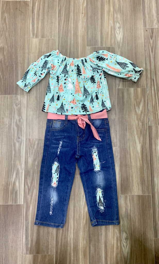 Morgan Tree Jean set